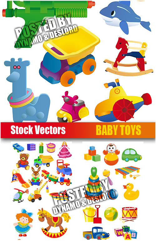 Stock Vectors - Baby Toys