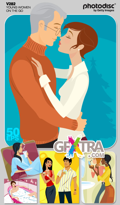 PhotoDisc V282 Young Women On The Go, 50xEPS PhotoDisc V282 Young Women On The Go, 50xEPS