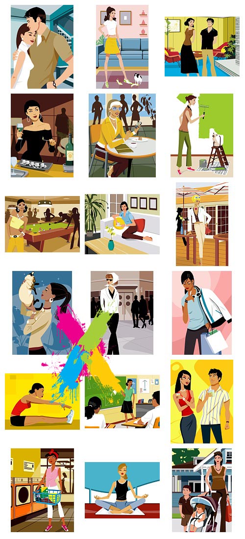 PhotoDisc V282 Young Women On The Go, 50xEPS