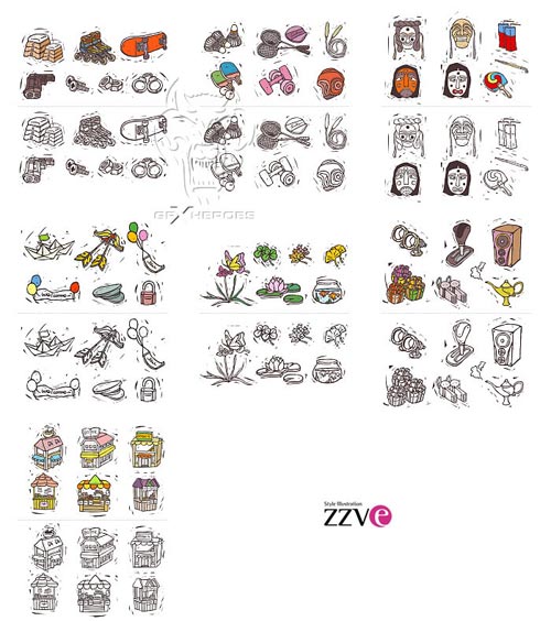 ZZVe 054 Vintage Icon EPS