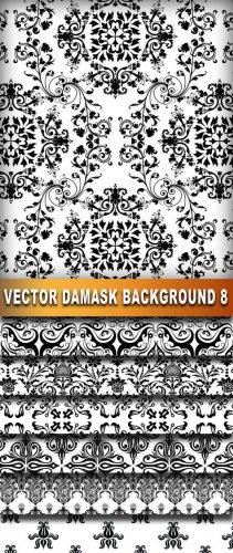 Vector Damask Background 8