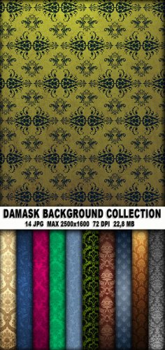 Damask background collection