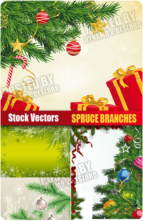 Stock Vectors - Spruce branches