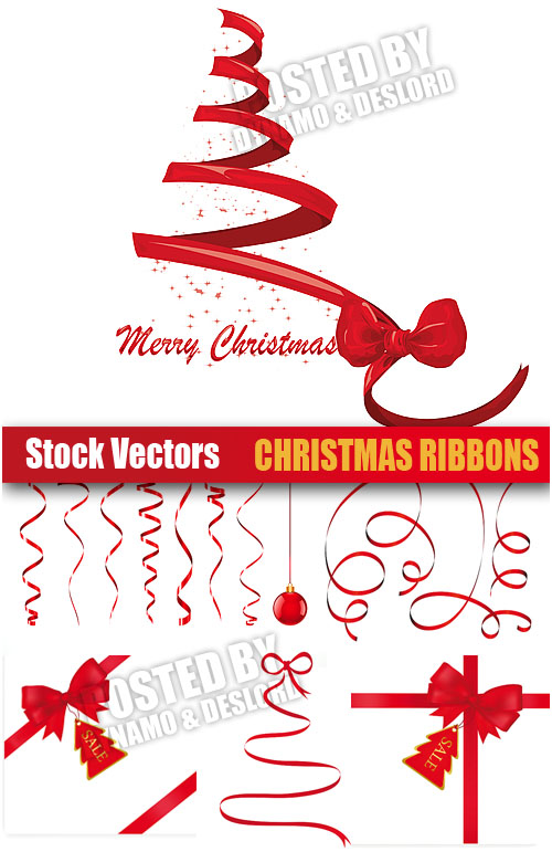 Stock Vectors - Christmas Ribbons
