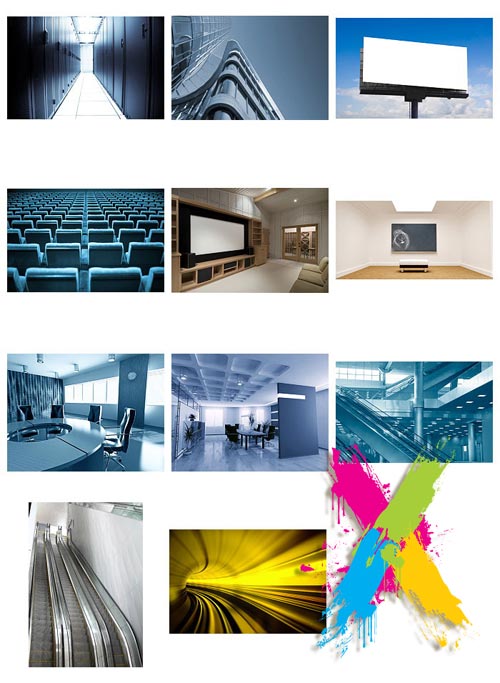 City &amp; AD Boards, Conceptual Images - 40 JPEG Stock Image SS