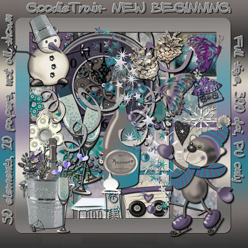 Scrap-collection "New years shine"