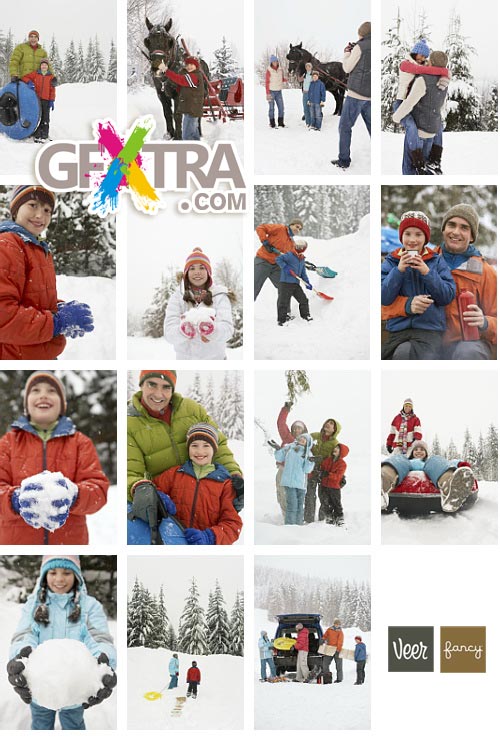 Veer Fancy FAN2019248 Family Snow Time