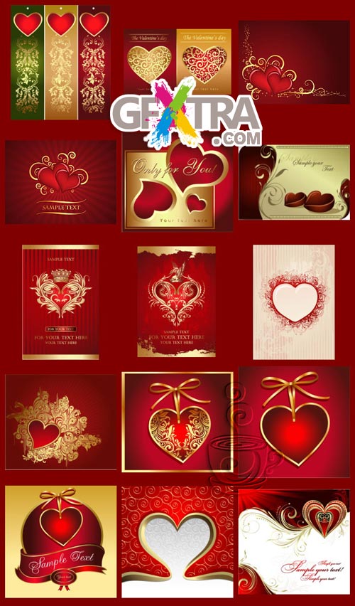 Valentine's Day Vectors I - 60xEPS Shutterstock
