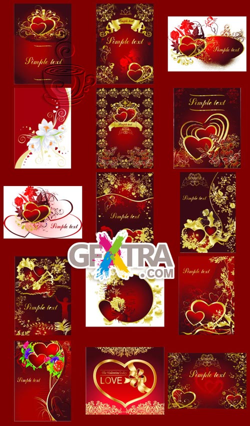 Valentine's Day Vectors I - 60xEPS Shutterstock