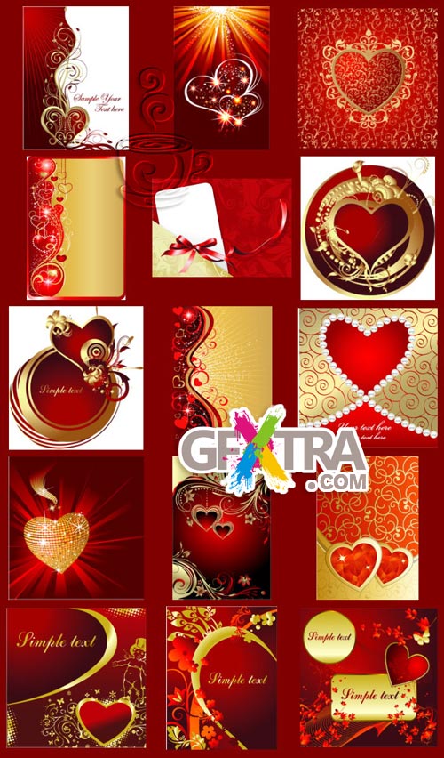 Valentine's Day Vectors I - 60xEPS Shutterstock