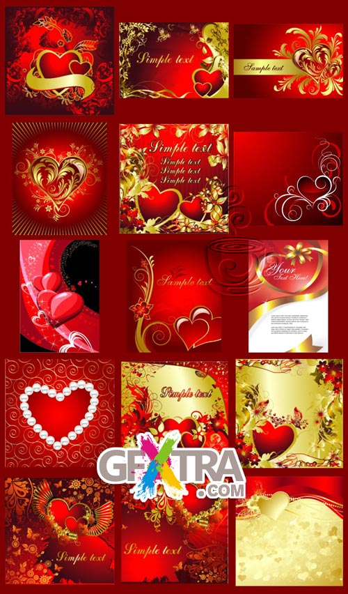 Valentine's Day Vectors I - 60xEPS Shutterstock