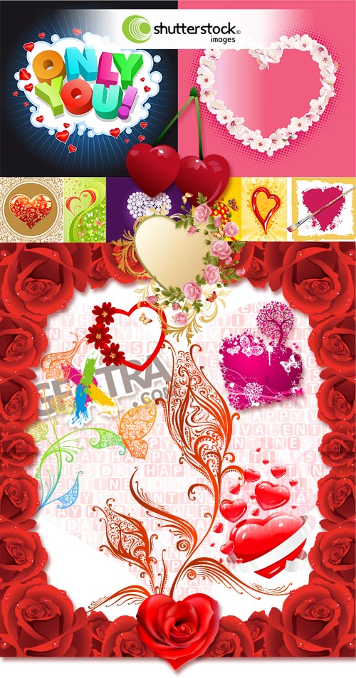 Valentine's Day Vectors II - 62xEPS Shutterstock Valentine's Day Vectors II - 62xEPS Shutterstock