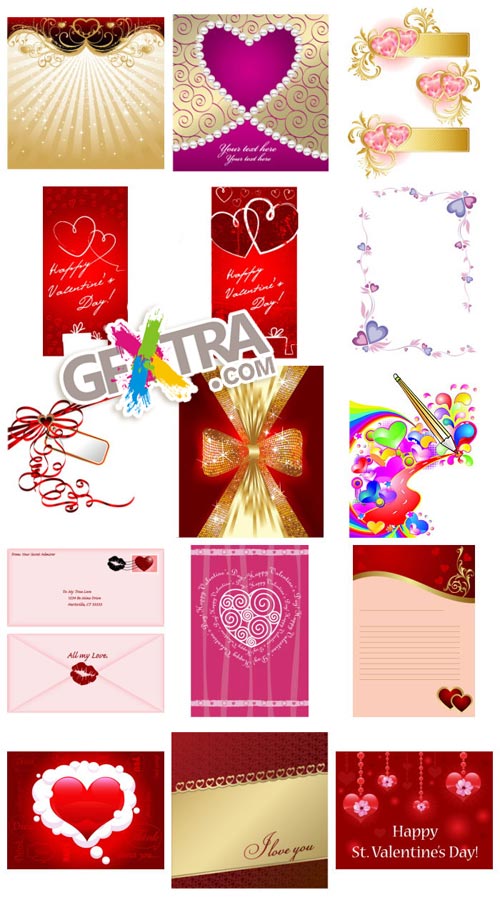 Valentine's Day Vectors III - 69xEPS Shutterstock