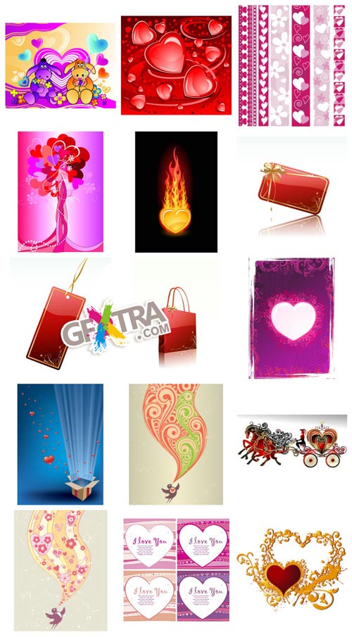 Valentine's Day Vectors III - 69xEPS Shutterstock