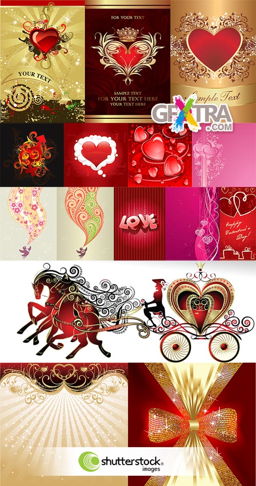 Valentine's Day Vectors III - 69xEPS Shutterstock Valentine's Day Vectors III - 69xEPS Shutterstock