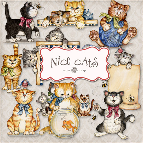 Scrap-collection "Nice Cats"