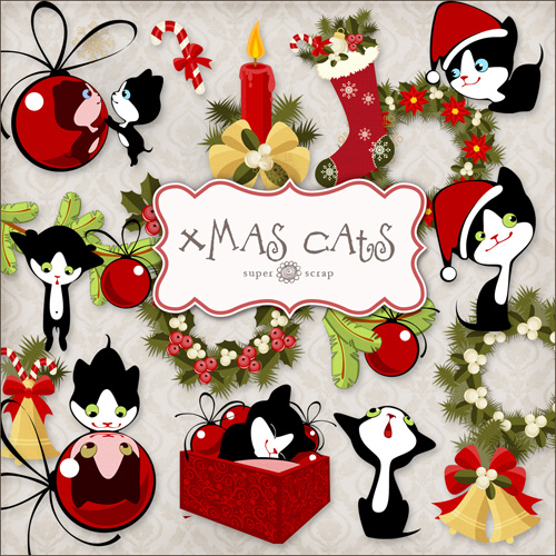 Scrap-collection "Christmas Cats"