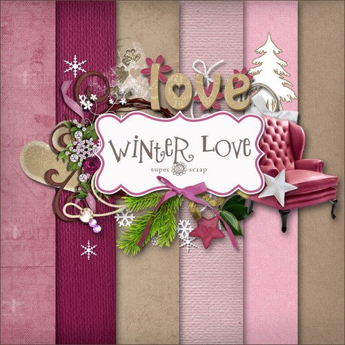 Scrap-kit - Winter Love PNG