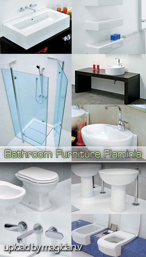 3D models of Bathroom Furniture Flaminia