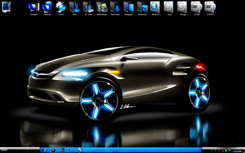 Theme for Windows 7 - Dark Blue 2011