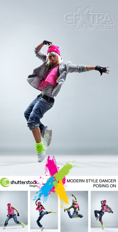 Modern Style Dancer Posing On 5xJPGs - Shutterstock