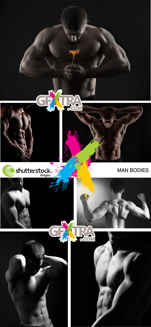Body Building Man 7xJPGs - Shutterstock