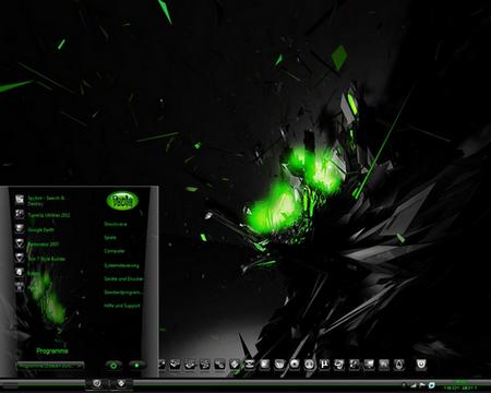 Theme for Windows 7 - Dark Green Theme 2011