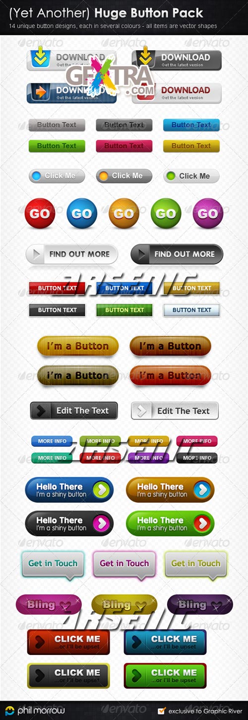 Huge Button Pack - Yet Another - GraphicRiver - REUPLOADED!