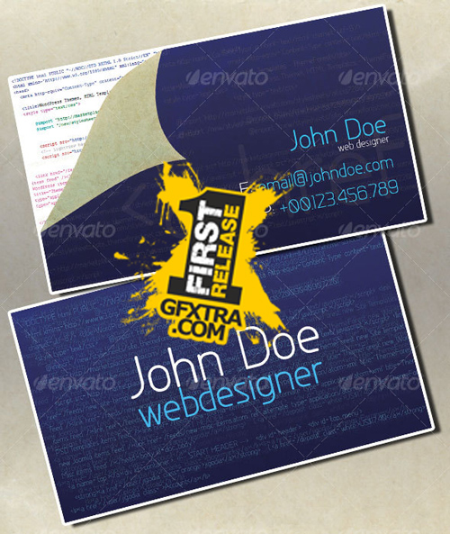 Web Designer Business Card - GraphicRiver - REUPLOADED!