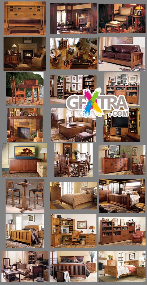 Stickley - Furniture, Made by Traditional Technology and the Interiors in the Colonial Style (USA)