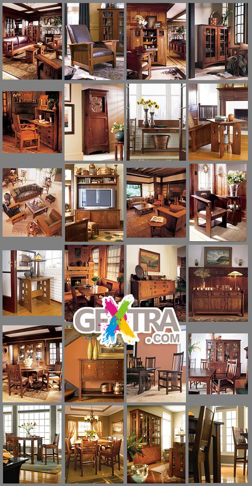 Stickley - Furniture, Made by Traditional Technology and the Interiors in the Colonial Style (USA)