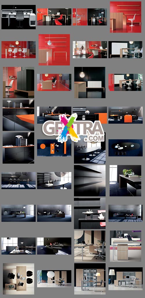 Fantoni - Office Interiors in a Contemporary Style of the Italian Group of Companies