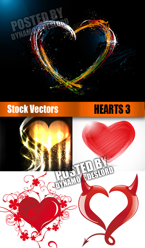 Stock Vectors - Hearts 3