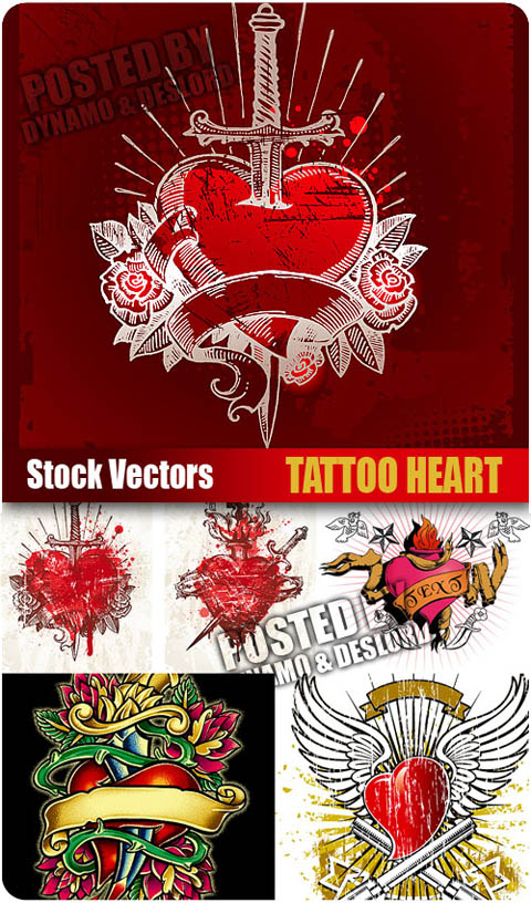 Stock Vectors - Tattoo Heart