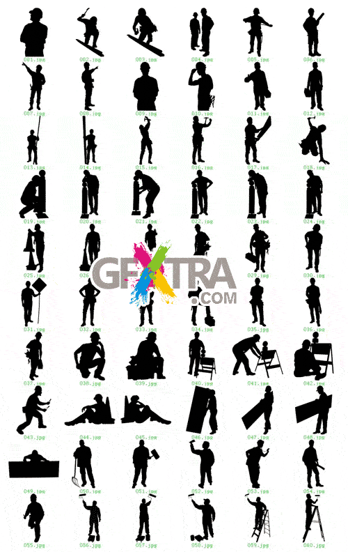 1000 Siluetas - Contemporary Silhouette Designs EPS - REUPLOADED