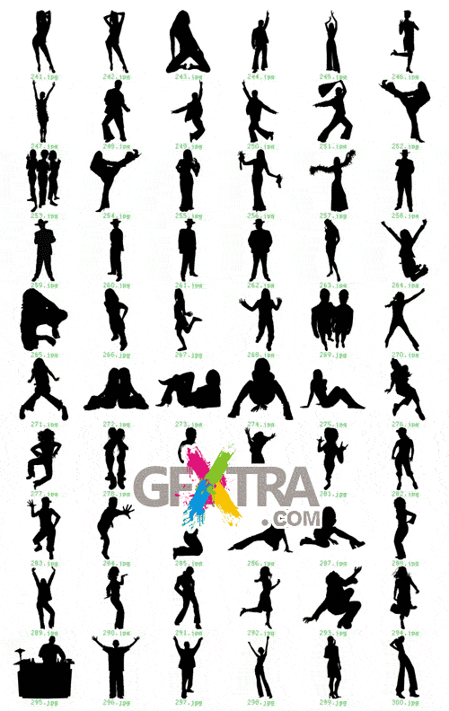 1000 Siluetas - Contemporary Silhouette Designs EPS - REUPLOADED