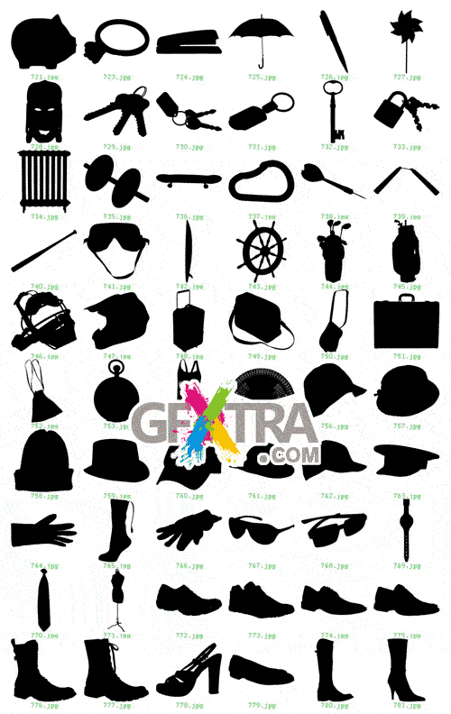 1000 Siluetas - Contemporary Silhouette Designs EPS - REUPLOADED