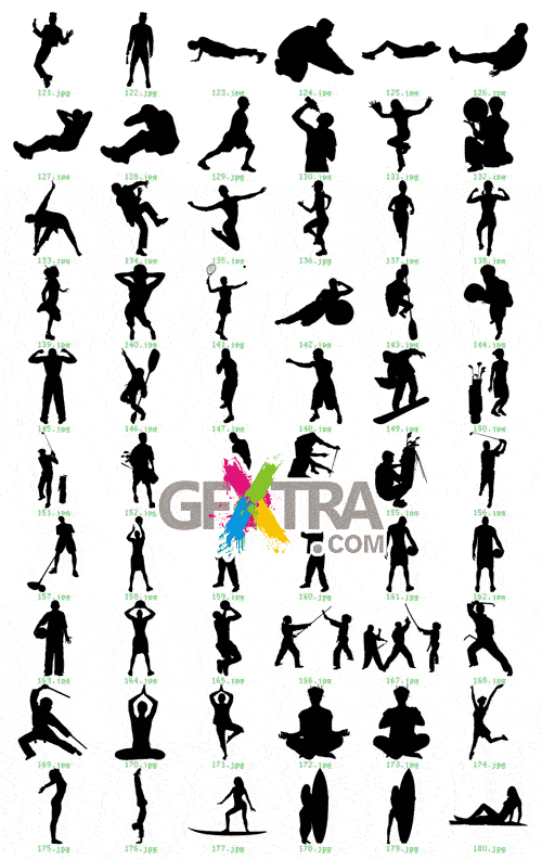 1000 Siluetas - Contemporary Silhouette Designs EPS - REUPLOADED