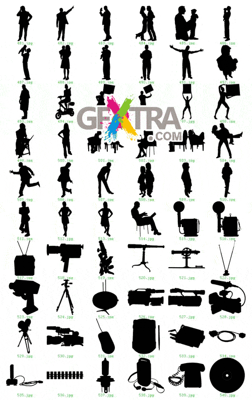 1000 Siluetas - Contemporary Silhouette Designs EPS - REUPLOADED