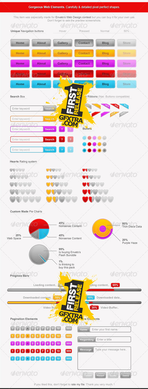 Gorgeous Web Elements - GraphicRiver