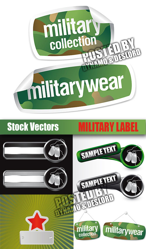 Stock Vectors - Military label