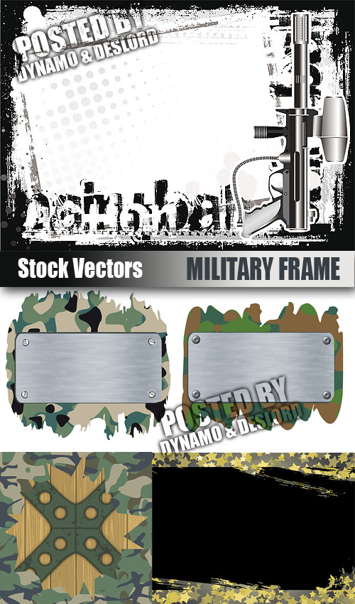 Stock Vectors - Military Frame