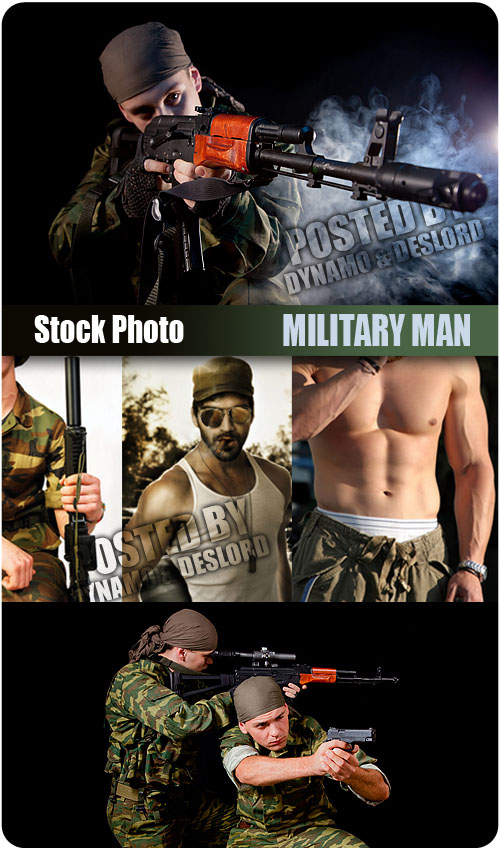 UHQ Stock Photo - Military Man