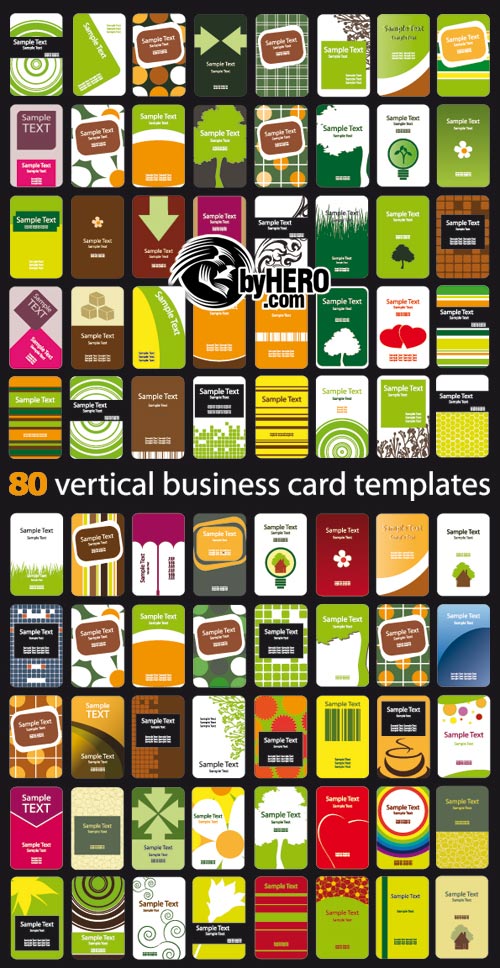Shutterstock - 80 Card Templates 2xEPS