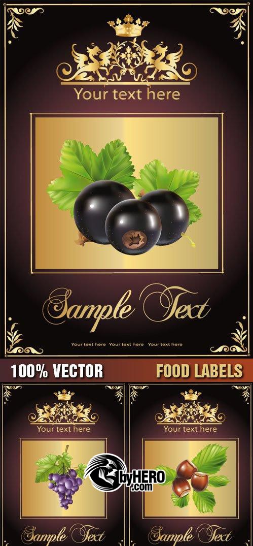 Shutterstock - Food Labels 3xEPS