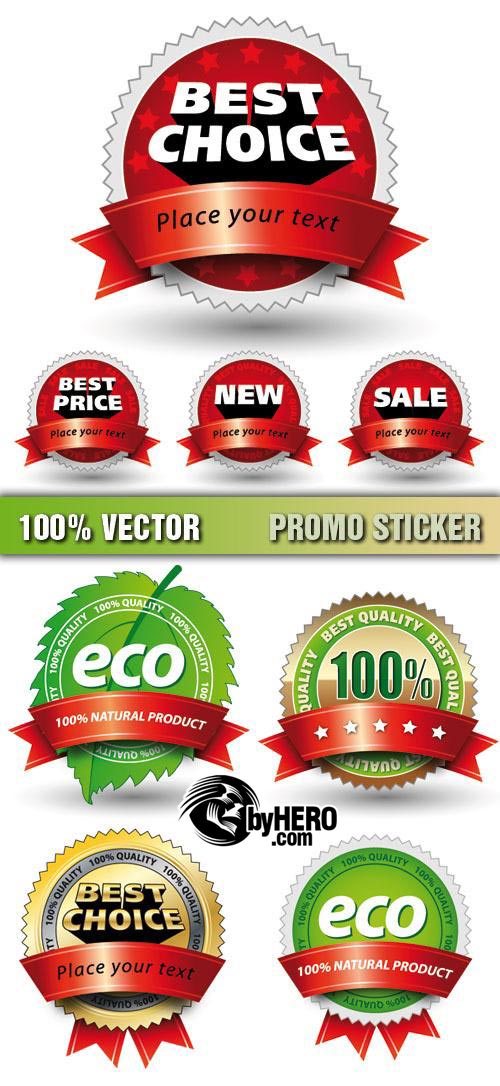 Shutterstock - Promo Stickers 5xEPS
