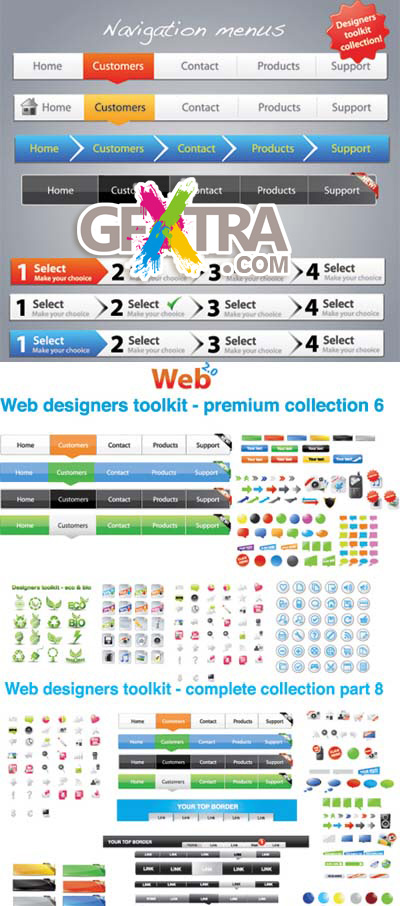 Stock Vector - Webdesigners Toolkit