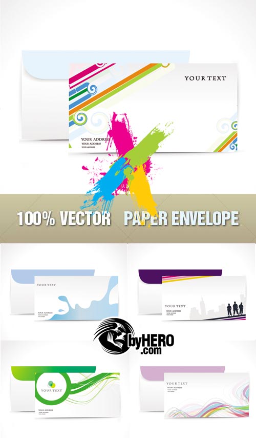 Shutterstock - Paper Envelope 5xEPS
