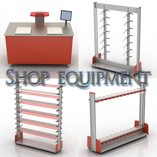 3D models of Shop equipment