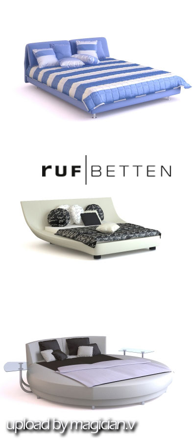 3D models of RUF Betten Furniture